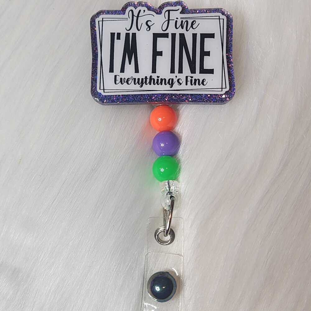 It's Fine Retractable Badge Reel